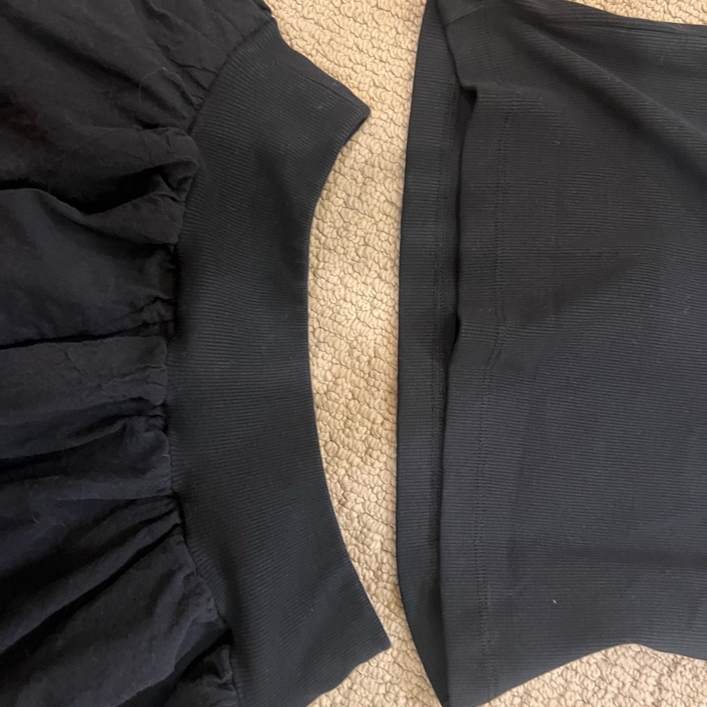Free People Black A-Line Skirt and T-shirt Set - Picture 6 of 9